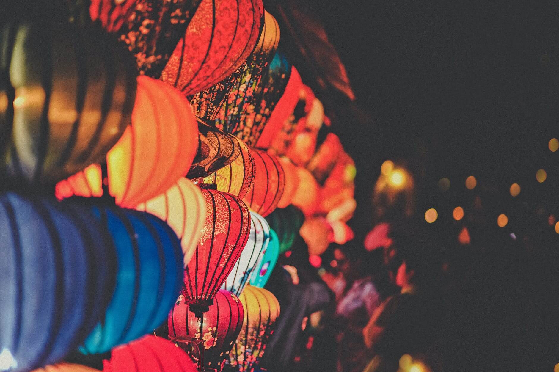 photo of assorted colored lanterns