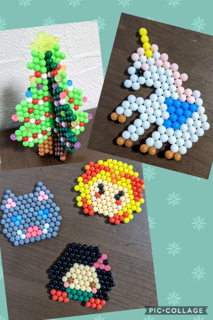 鬼滅の刃の伊之助、煉獄さん、ねず子、クリスマスツリー、ユニコーン