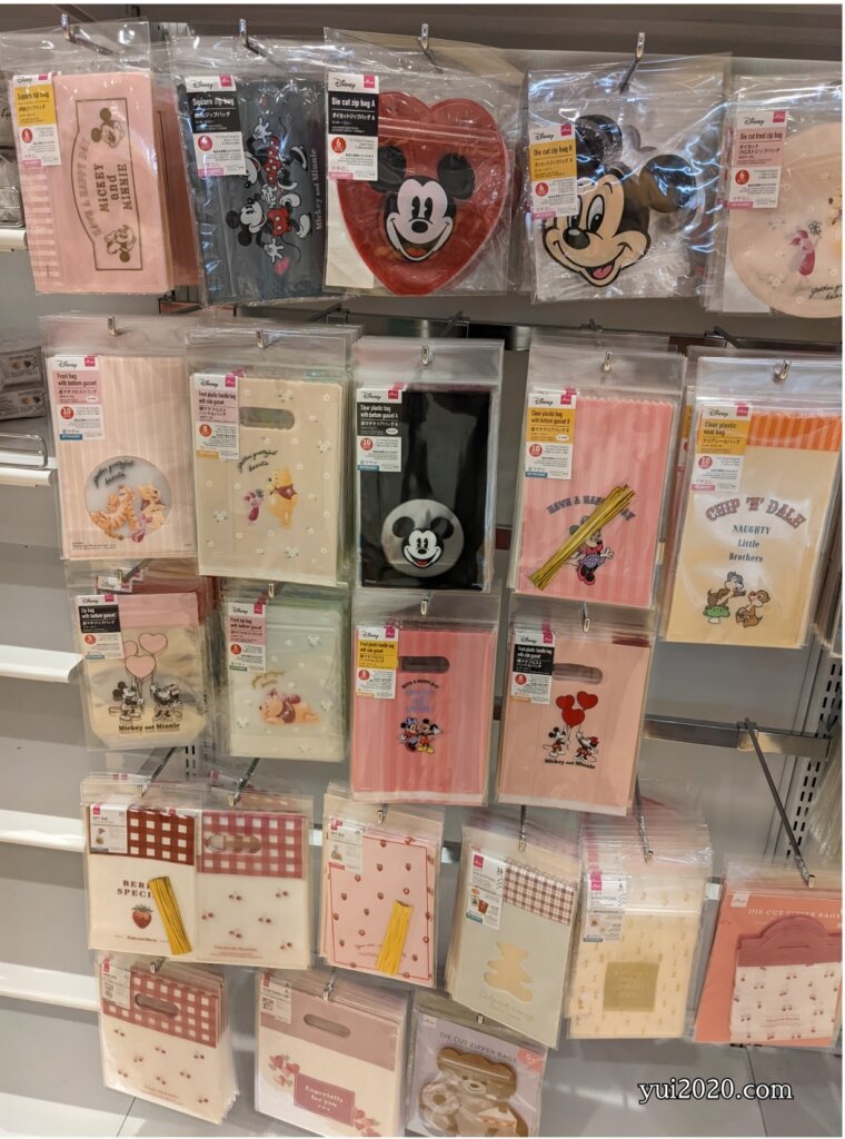 ダイソー ディズニーデザインラッピング用品