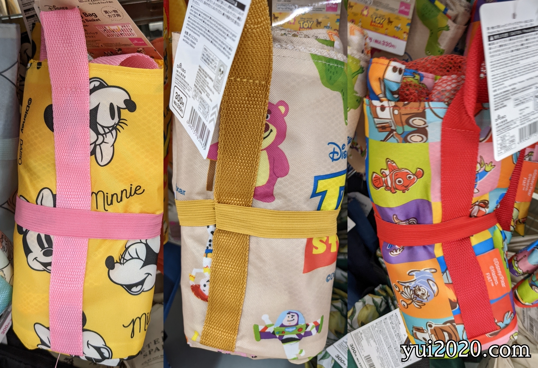 ダイソー　ショッピングバッグ　ディズニーデザイン　※税込330円