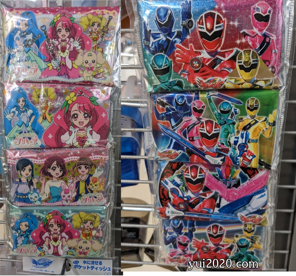 ダイソー　キャラクターポケットティッシュ